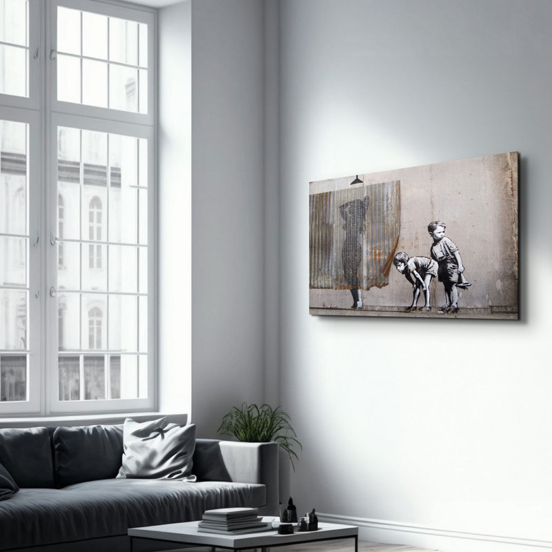 Peinture murale élégante en verre trempé 18,1 po x 28,3 po | 100% verre trempé, épaisseur: 0,16 pouce | Imprimé UV pour des couleurs éclatantes et une durabilité | Parfait pour la décoration intérieure et l'esthétique moderne