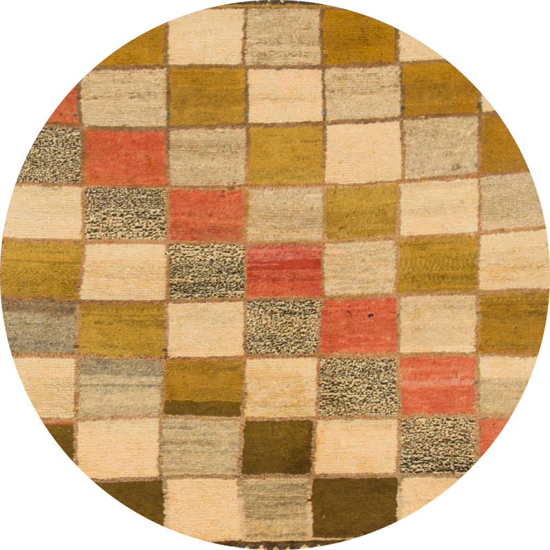 Abstract Indoor Rug, Round 6'