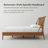 Spindle Platform Queen Bed With 46.5" Tall Headboard, Bohemian Bed Frame With Wooden Slats And Metal Support, Mid-Century Modern Style,No Box Spring Needed-255645605-255645626