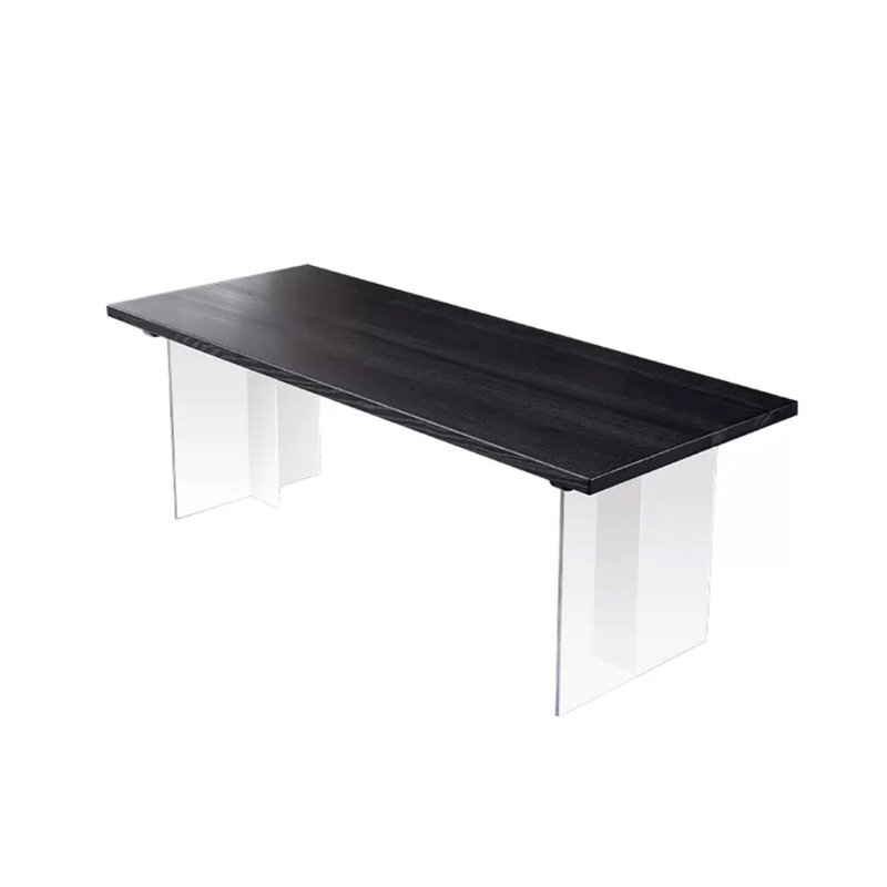 Ash Solid Wood Top Dining Table, 31.49" W x 78.74" L