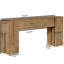 Table d'appoint rustique, console élégante en bois