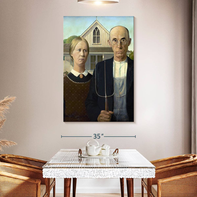 Leisha American Gothic, 51" H x 34" W