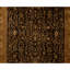 Tapis noir et doré de haute qualité noué à la main