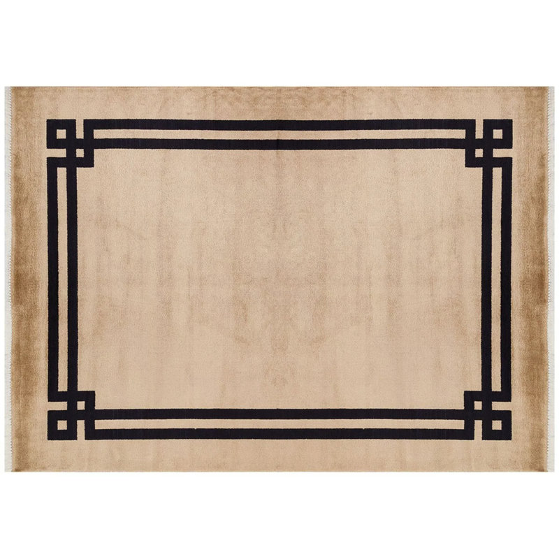 Mavera Viscose Geometric Indoor Rug, Rectangle 5'3" x 7'7"
