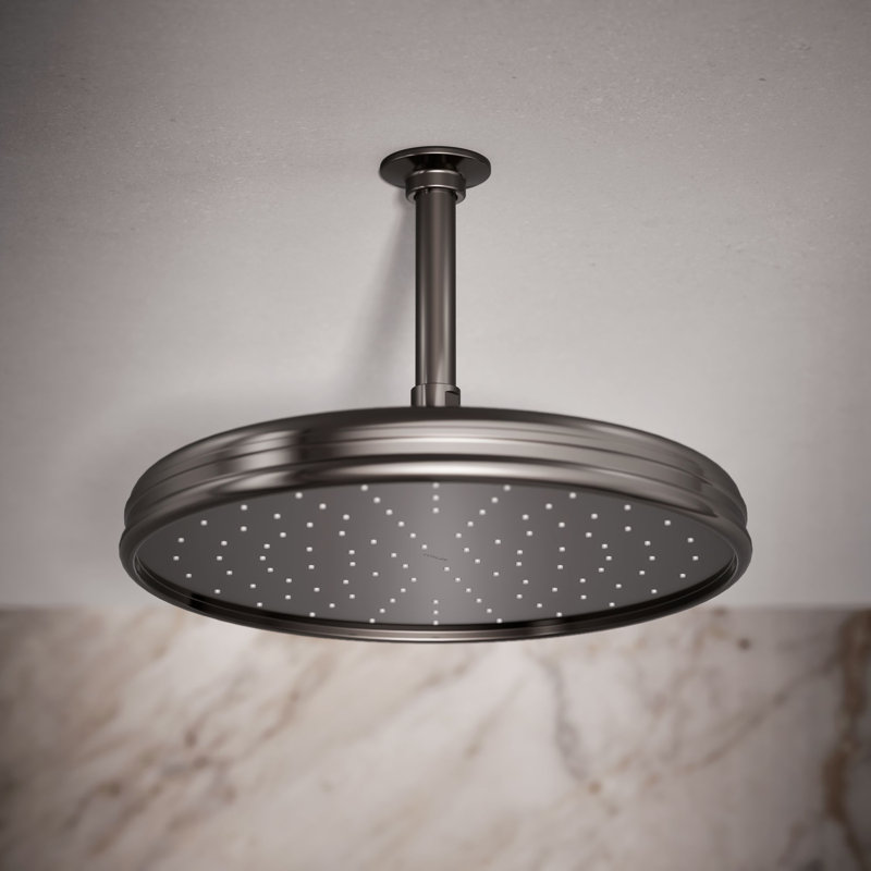Rain Fixed Shower Head, Vibrant Titanium