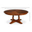 Round Walnut Wood Dining Table-1915720590