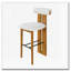 Wood Frame Barstool-135025685