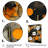 Orange Amazonite Stone Collage - Stone Geode Wall Art-165738065-165738070