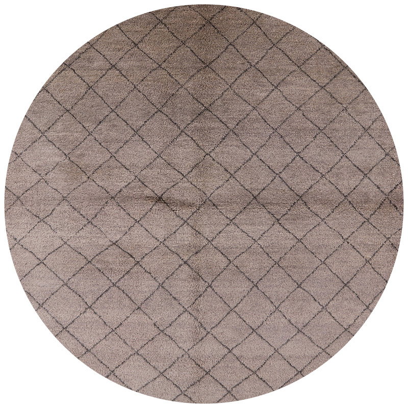 Tapis brun Boonton, Rond 7 pi