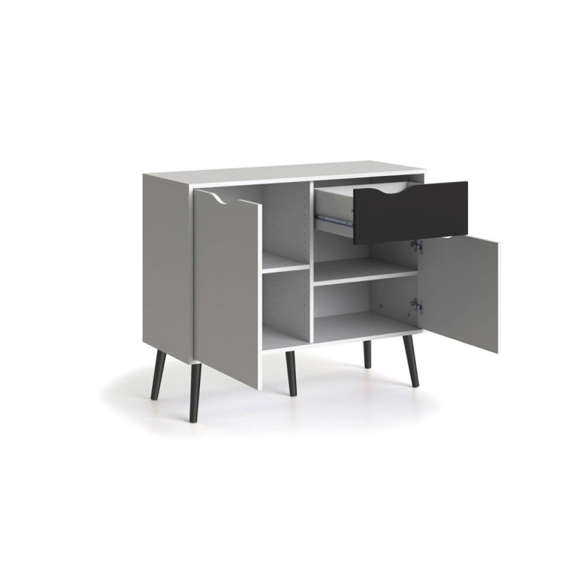 Myrasol 98.6cm Sideboard, White/Black