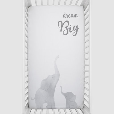 Nojo Southwood Elephant Tribe 100% Cotton Photo Op Fitted Crib Sheet