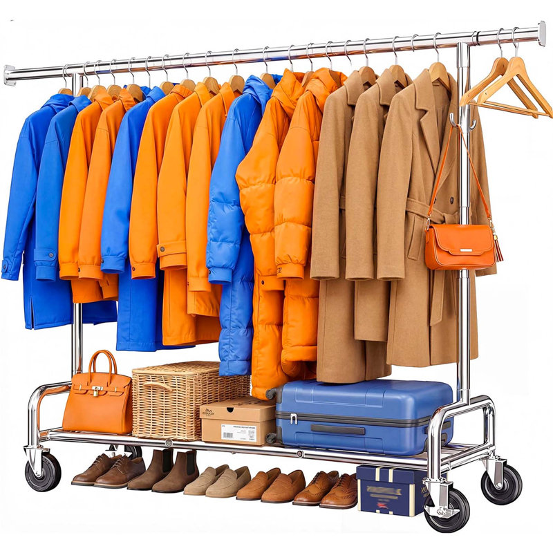 Bonville Adjustable Rolling Clothing Rack