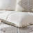 4 Piece Printed Comforter Set With Throw Pillow Black/Ivory-113361366