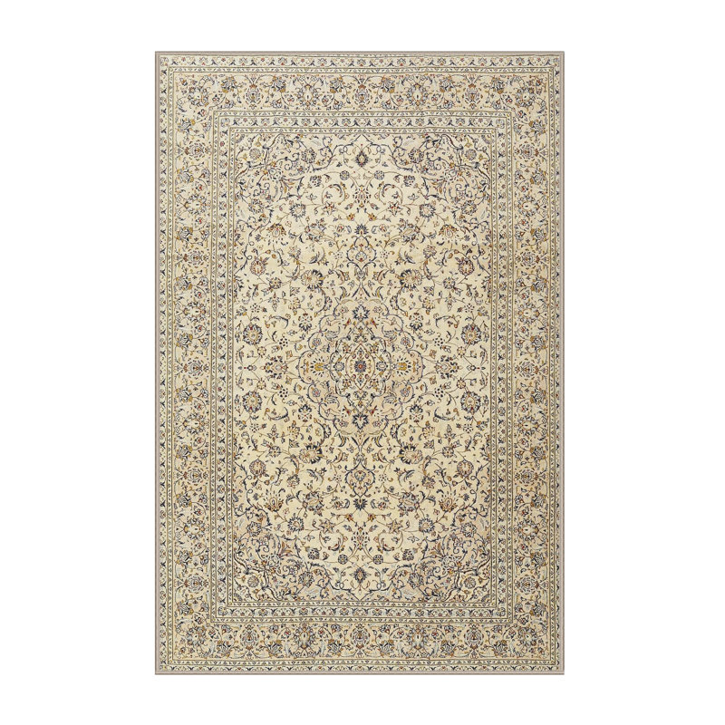 Tapis beige/vert traditionnel Uncompahgre, Rectangle 5 pi x 7 pi