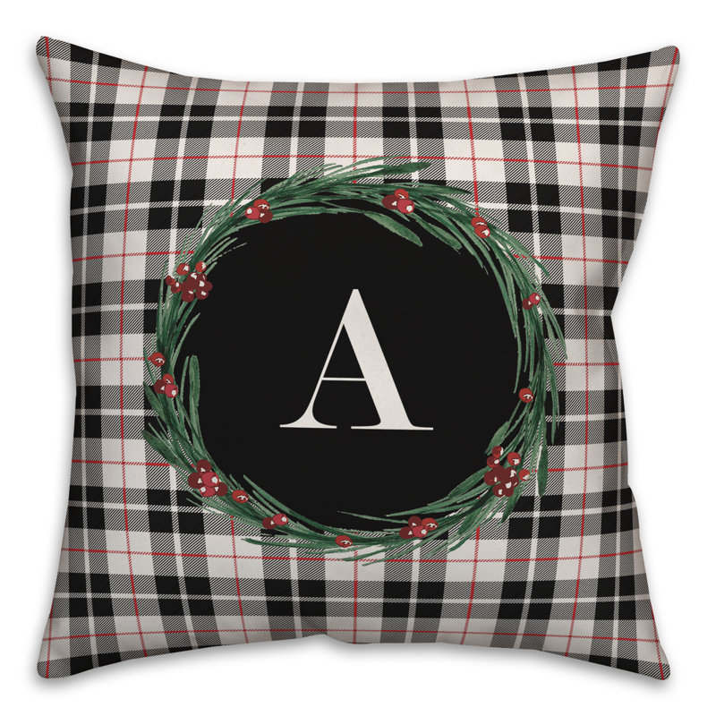 Checkered Throw Pillow, A