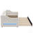Upholstered Daybed With LED Belt And Trundle, Perfect For Modern Comfort And Space Efficiency-144480000