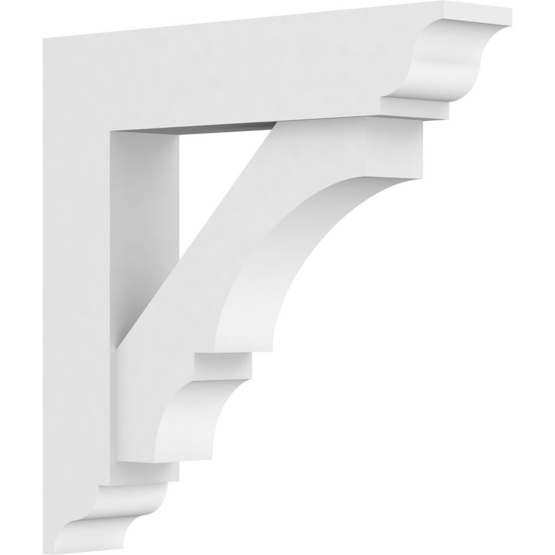 Support standard en uréthane Balboa standard avec extrémités traditionnelles, brun clair apprêté, H 16 po x l 3 po x P 16 po