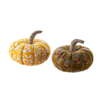 Recycled Sari Pumpkin, Set of 2