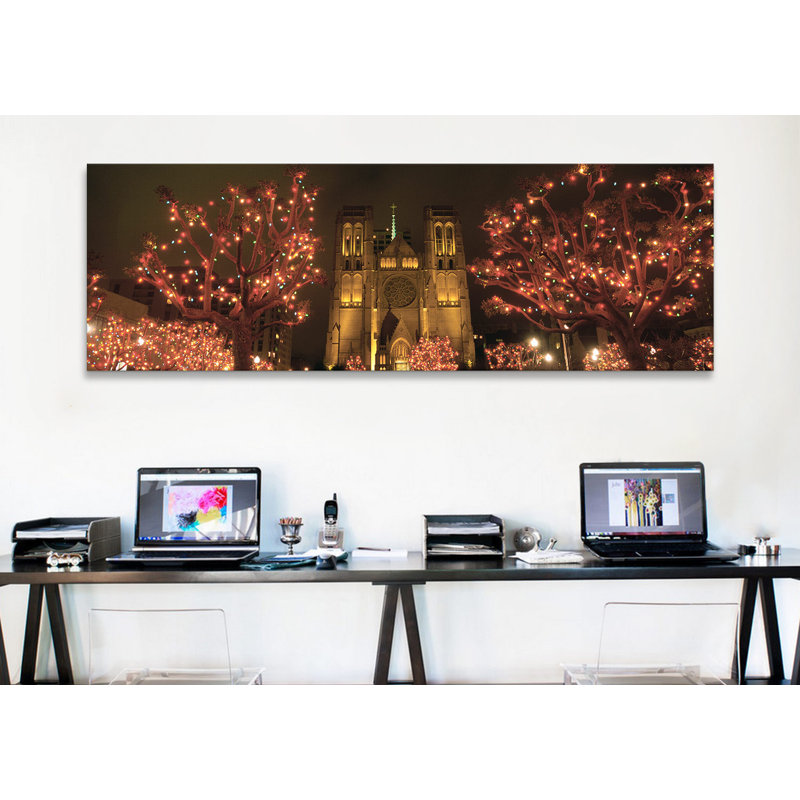 « grace cathedral, san francisco, california », reproduction de photo sur toile, H 20 po x l 60 po x P 1,5 po