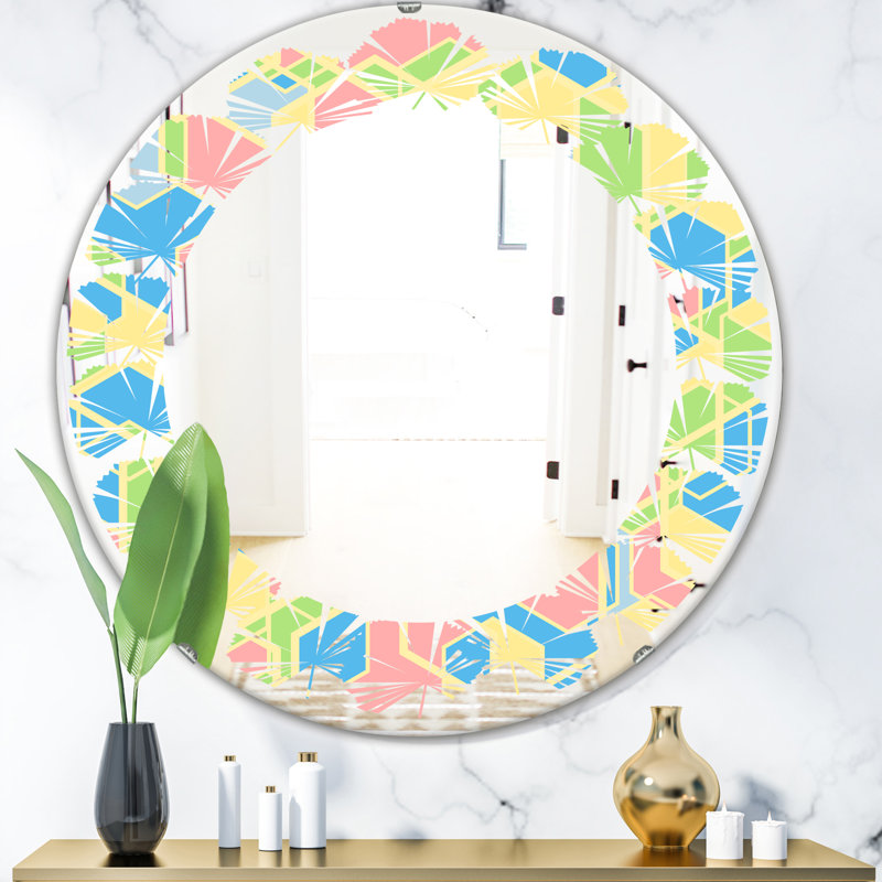 Miroir mural Leaves Abstract II, H 23,6 po x l 23,6 po