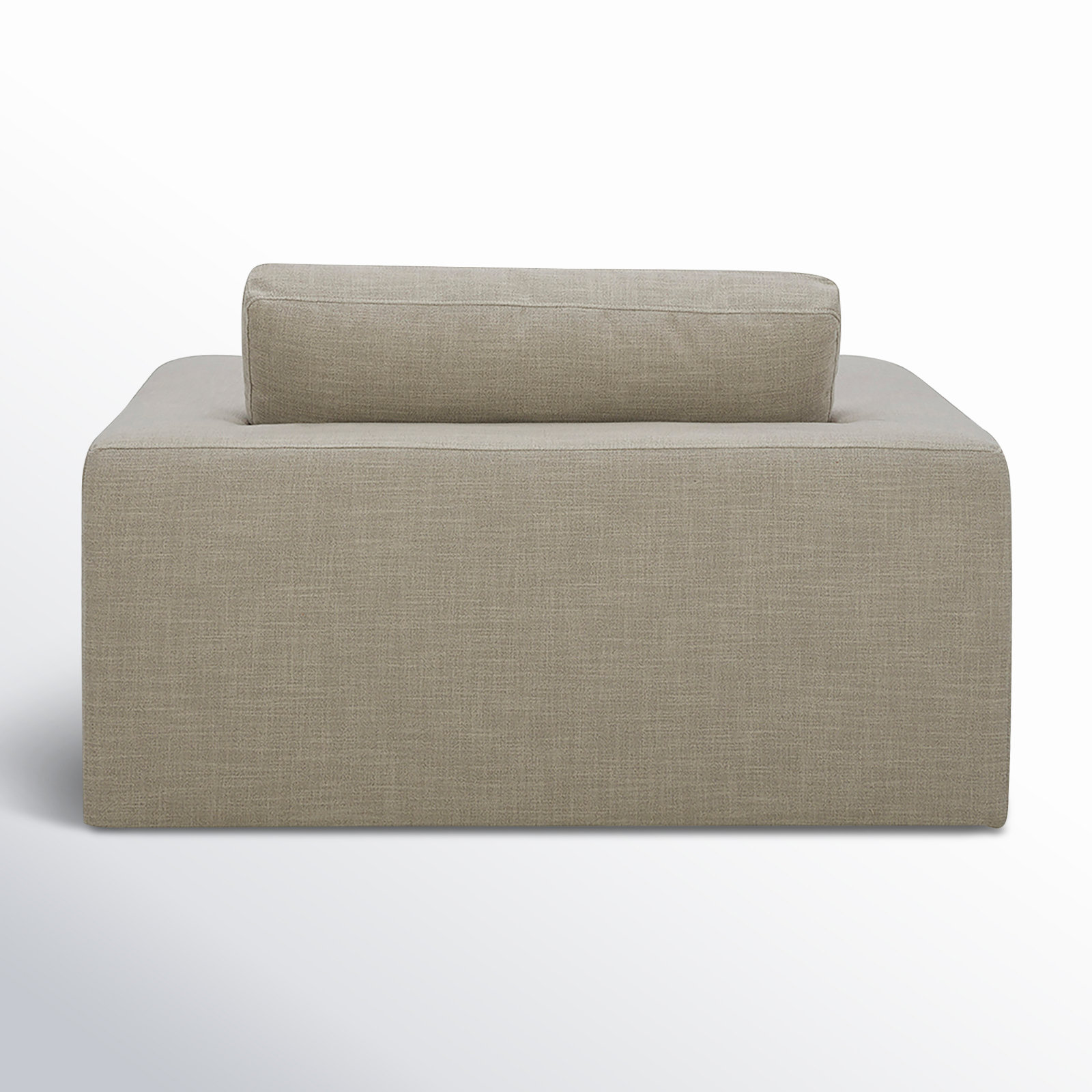 Asher Upholstered Accent Chair, Effie Flax Performance Linen