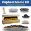 Evolution Fires Raphael 88 inch Electric Suite, includes Advance 1800 3-Sided Electric Fireplace