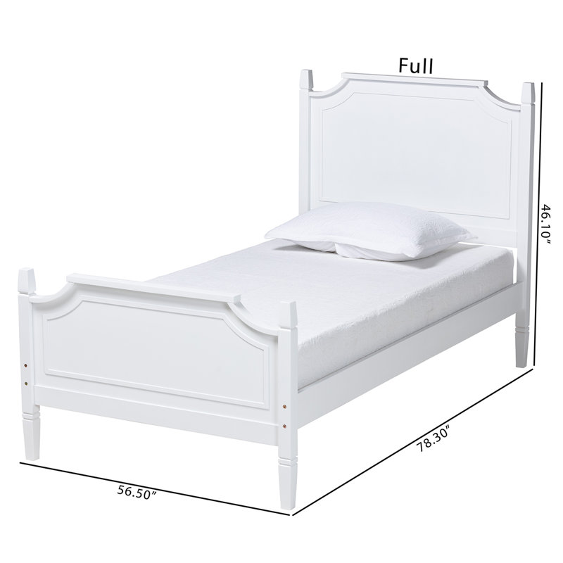 Solid Wood Platform Bed, Full / Double