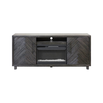 Oloughlin Fireplace Console, Entertainment Storage, TV Stand, Fully Assembled