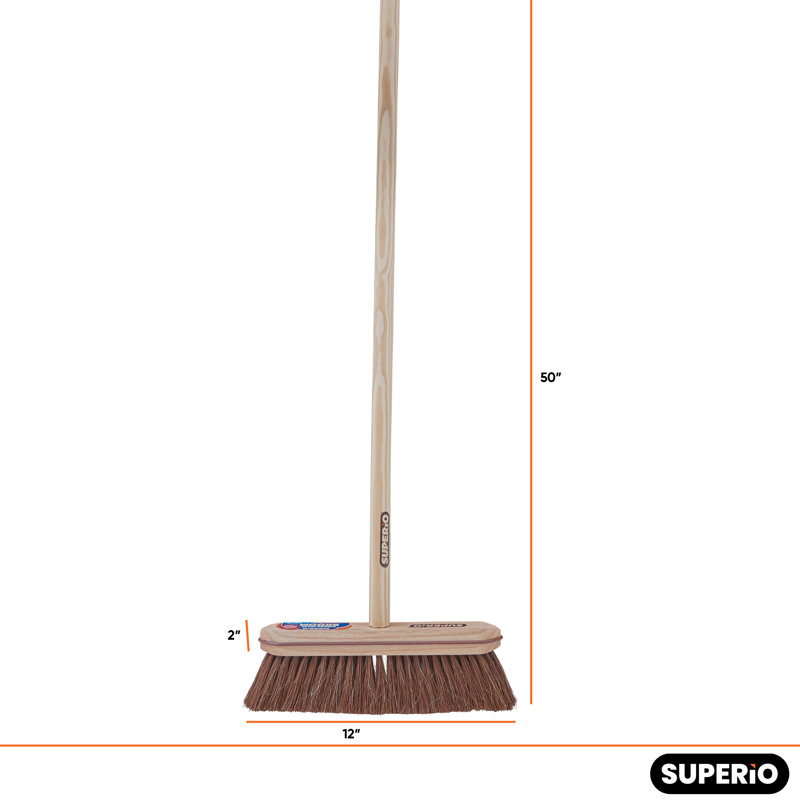 Horshair Broom with Wooden Handle