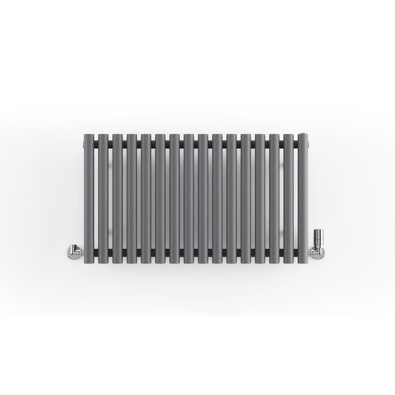 Rolo Room Cylindrical Bar Designer Radiator, Dark Grey