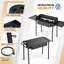 3-Burner High Pressure Propane Outdoor Stove with Removable Side Shelves and Windscreen
