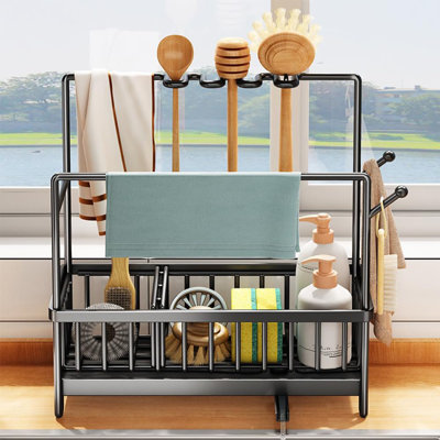 Serviteur d'évier en acier inoxydable