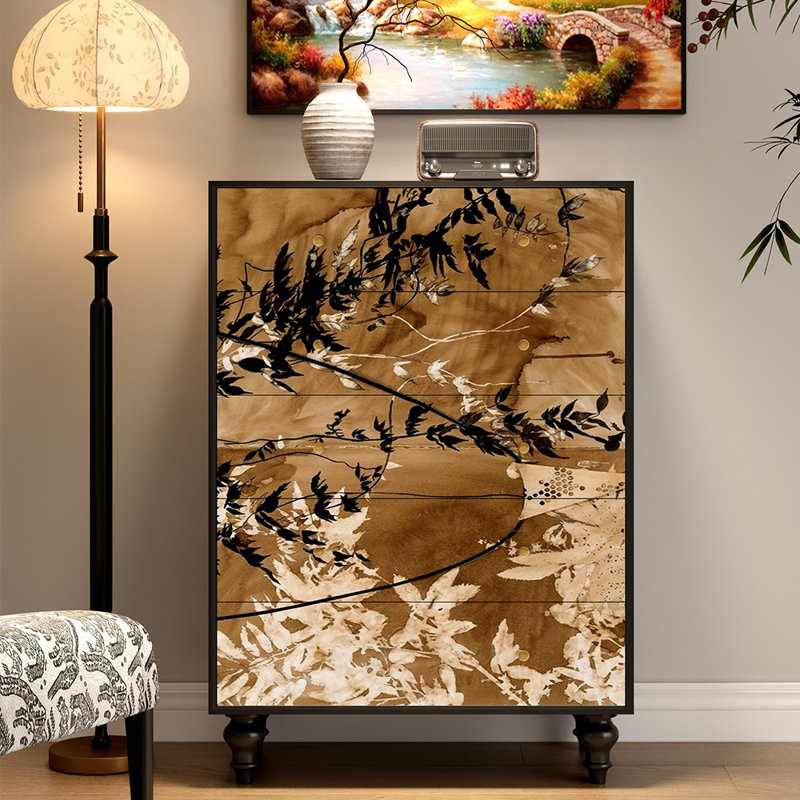 Nouveau buffet à cinq tiroirs de style chinois