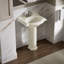 Devonshire Ceramic 25" Pedestal Bathroom Sink with Overflow-705519540-730811347