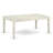 6 Piece Dining Table Set Contains a Rectangle Wooden Table with Butterfly Leaf and 4 Linen Fabric Dining Chairs with a Bench, Linen White-639542929-603524405-603524407