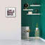 "Modern Kitchen Square 1 Wine Red" par Michael Mullan, art mural sur toile, 18 po x 18 po