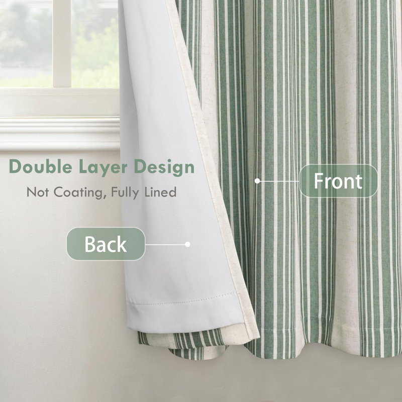 Blackout Curtain, loden green, 132cm Width x 213cm Drop