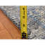 Tapis bleu nouvel âge en laine 8 pi 8 po x 11 pi 10 po Aulora