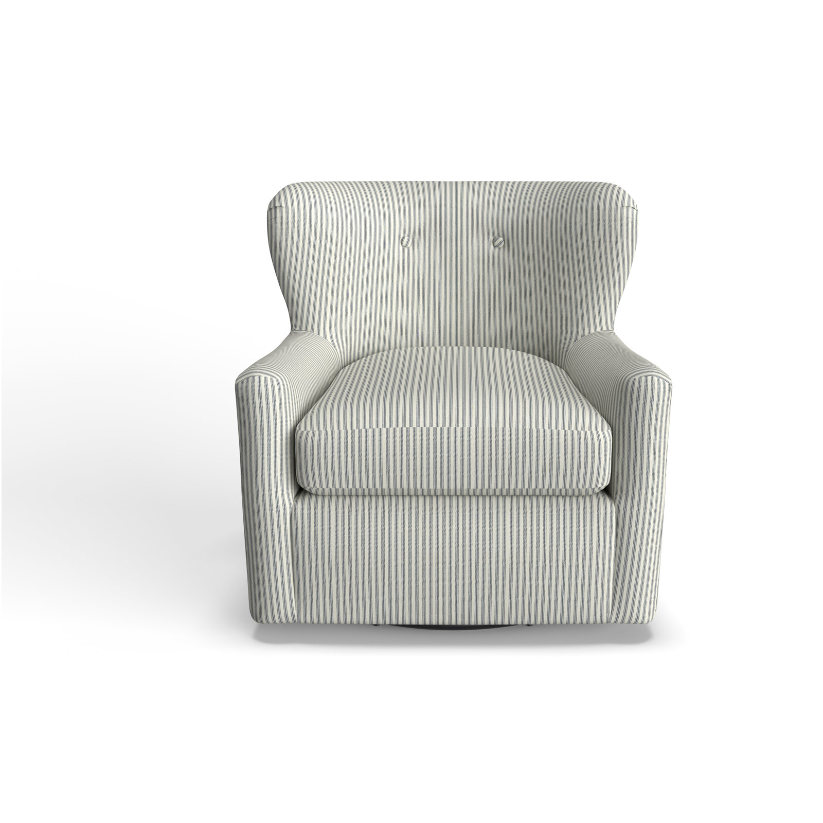 Bendigo Wingback Chair, Cruise Adrift Woven Stripe
