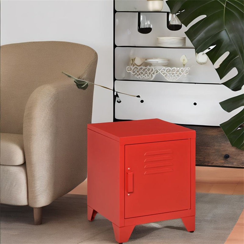 Sarkaria Steel Top End Table