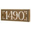 Plaque d'adresse murale personnalisable 12 V pour 4 numéros