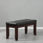 Finition banc en bois 1pc similicuir rembourré
