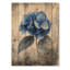 Rétro hortensia en champ monochrome I - art mural bois d'hortensia - sur bois de pin naturel-726169252