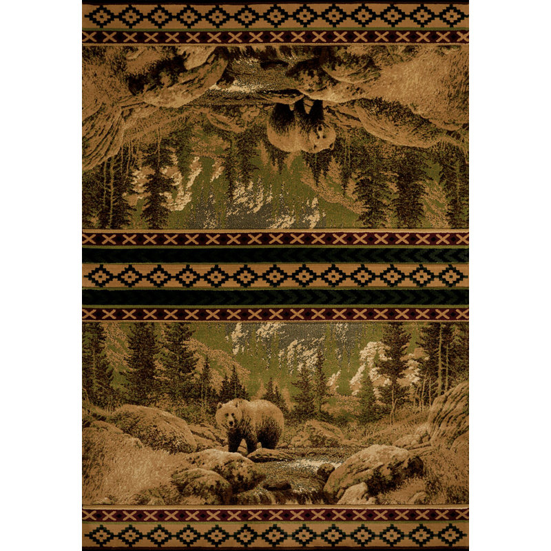 Tapis brun Zanowitz, Rectangle 5 pi 3 po x 7 pi 6 po