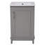 Petit meuble-lavabo moderne de 20 pouces avec lavabo en céramique, grand rangement, 1 porte à fermeture en douceur-1379689038