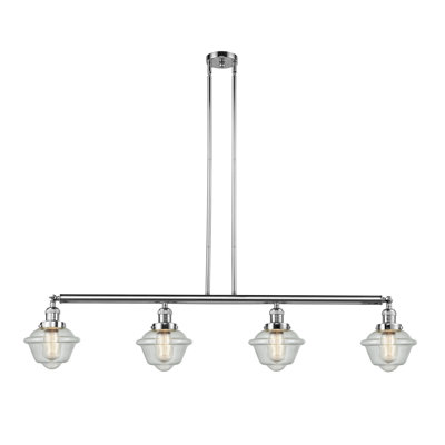 Boligee 4 - Light Polished Chrome Kitchen Island Pendant