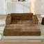 Ensemble de salon modulaire rembourré en velours côtelé 141,6 po Sisler-21901405