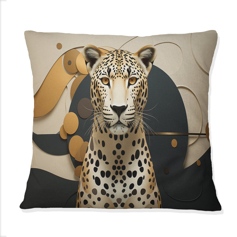 Coussin Leopard Elegance