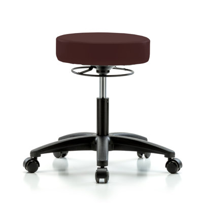 Tabouret à hauteur réglable Exaucet Perch | Hauteur du bureau: 18 à 23 po | Vinyle blanc Adobe