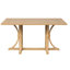 Table de salle à manger rectangulaire avec piètement à tréteaux incurvé-430304313